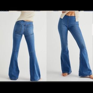Women's Blue Flared Jeans